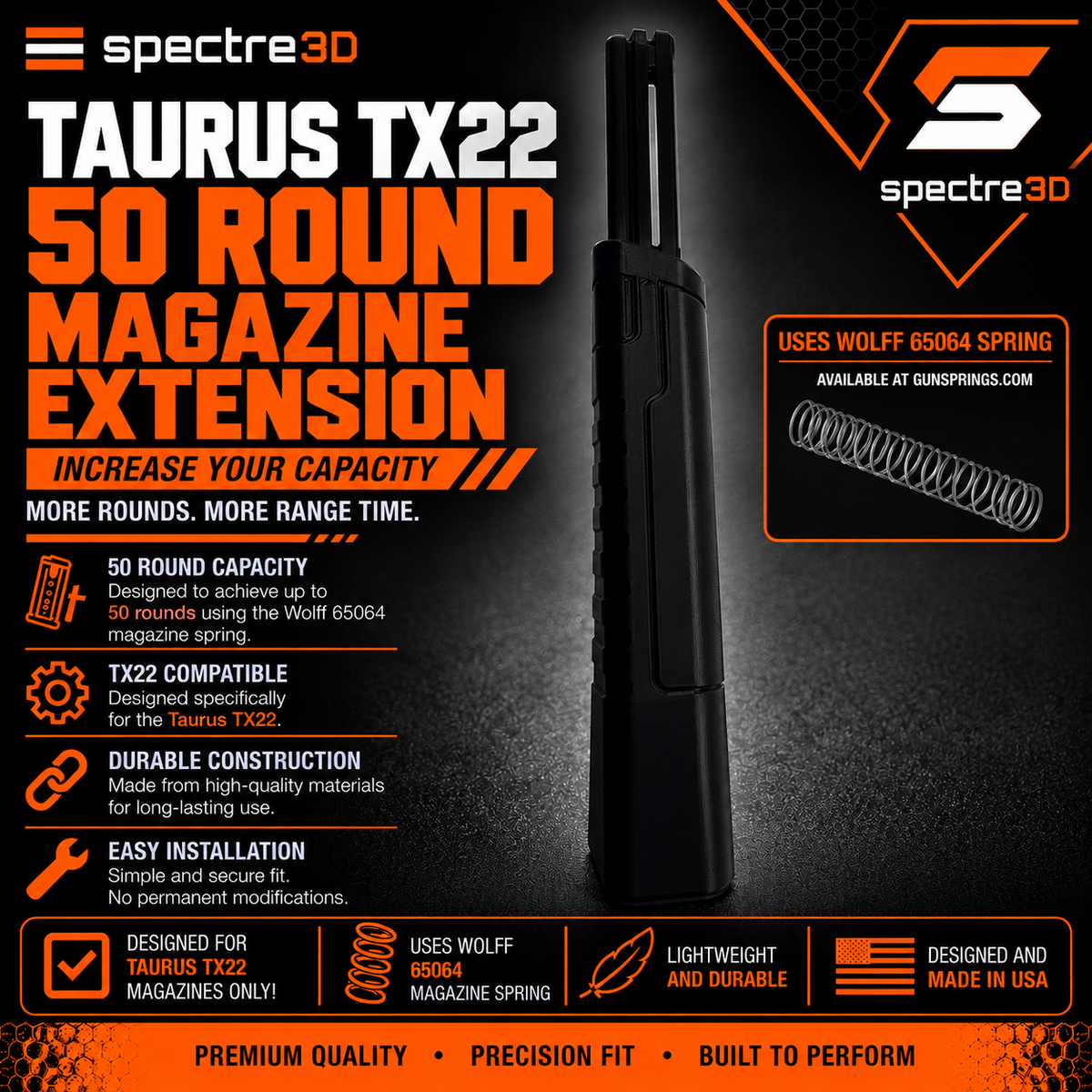 TX22 50 Round Boomtube Magazine Extension