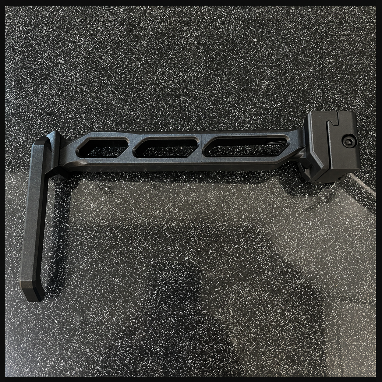 Carbon Fiber Folding Picatinny Tailhook Stock – Short Version