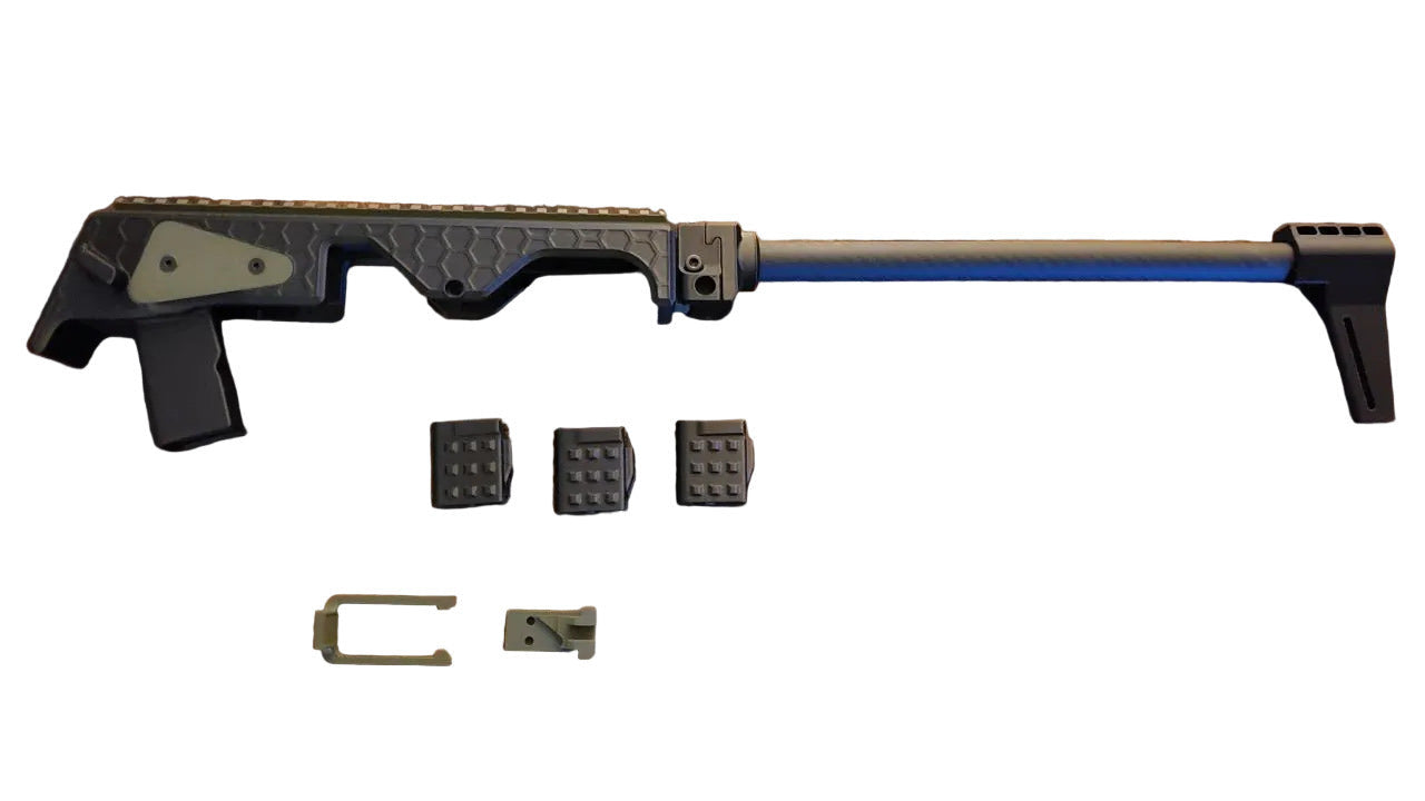 Keltec P17 Chassis w/ Picatinny Top And Right Side Rails and 3 +5 Extension KIT (CUSTOM ORDER)