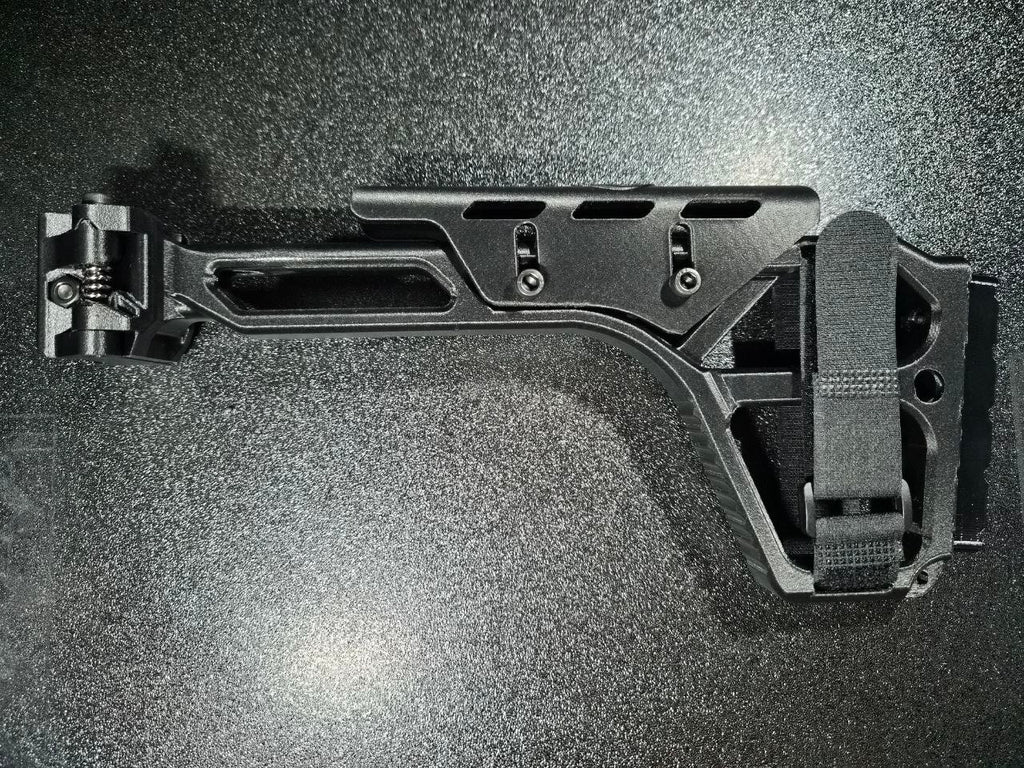 Carbon Fiber Airsoft Picatinny Stock With Adjustable Cheek Riser