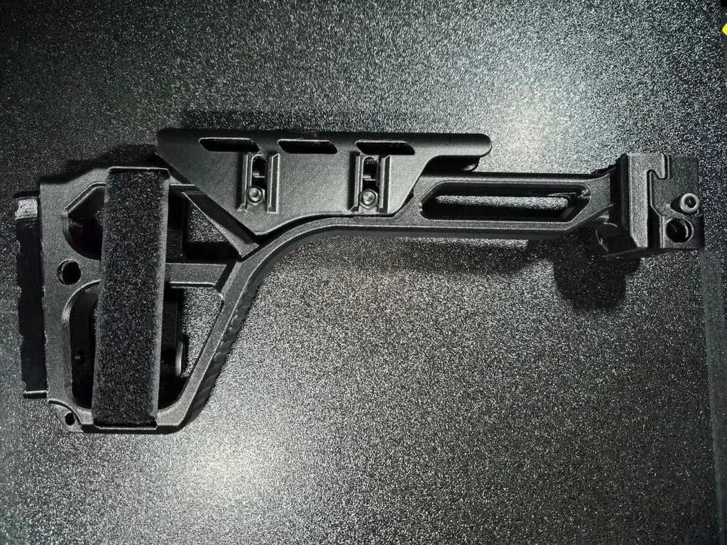 Carbon Fiber Airsoft Picatinny Stock With Adjustable Cheek Riser
