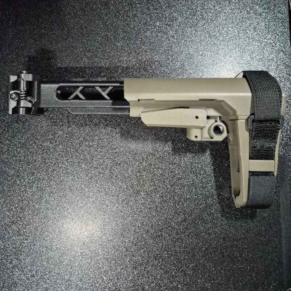 Carbon Fiber Folding Skeletonized Picatinny Stock Tube Adapter
