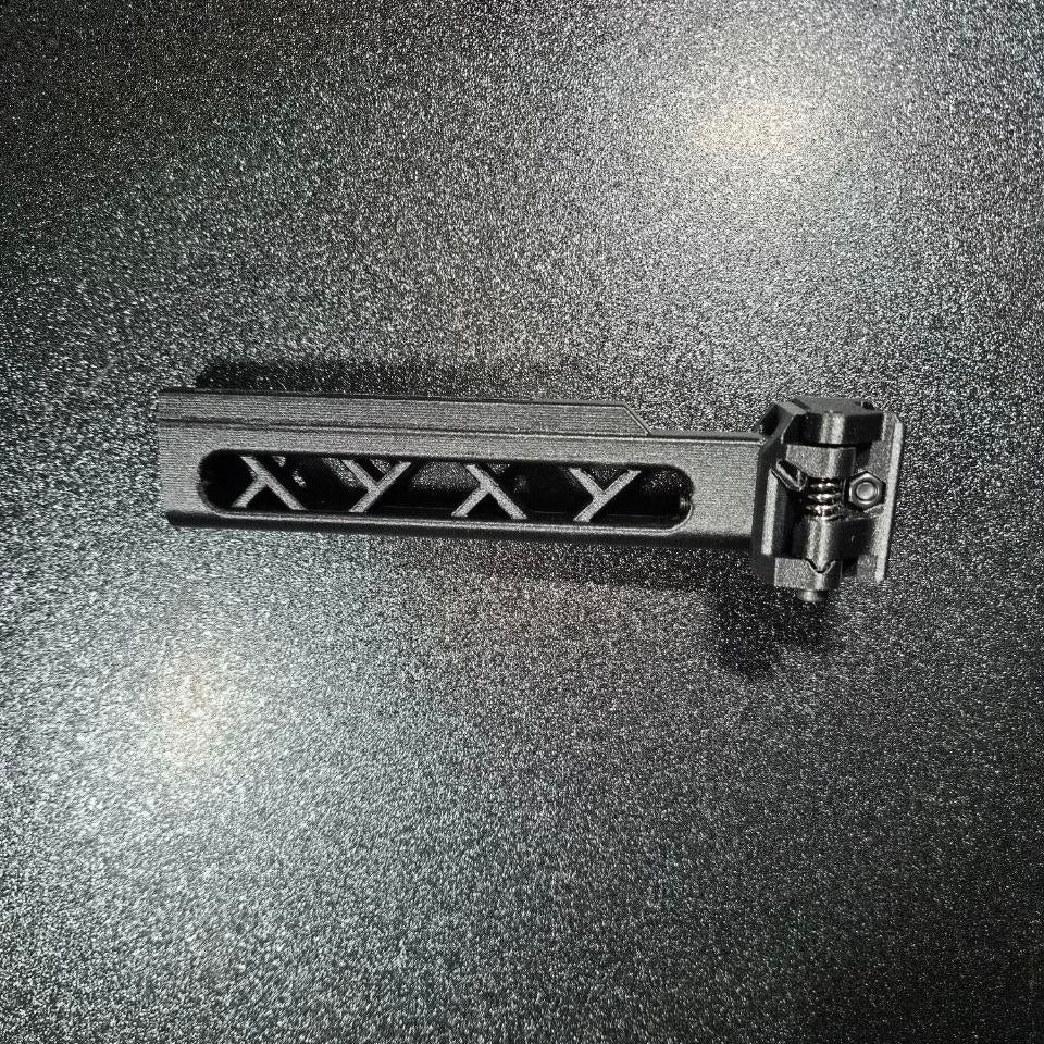Carbon Fiber Folding Skeletonized Picatinny Stock Tube Adapter