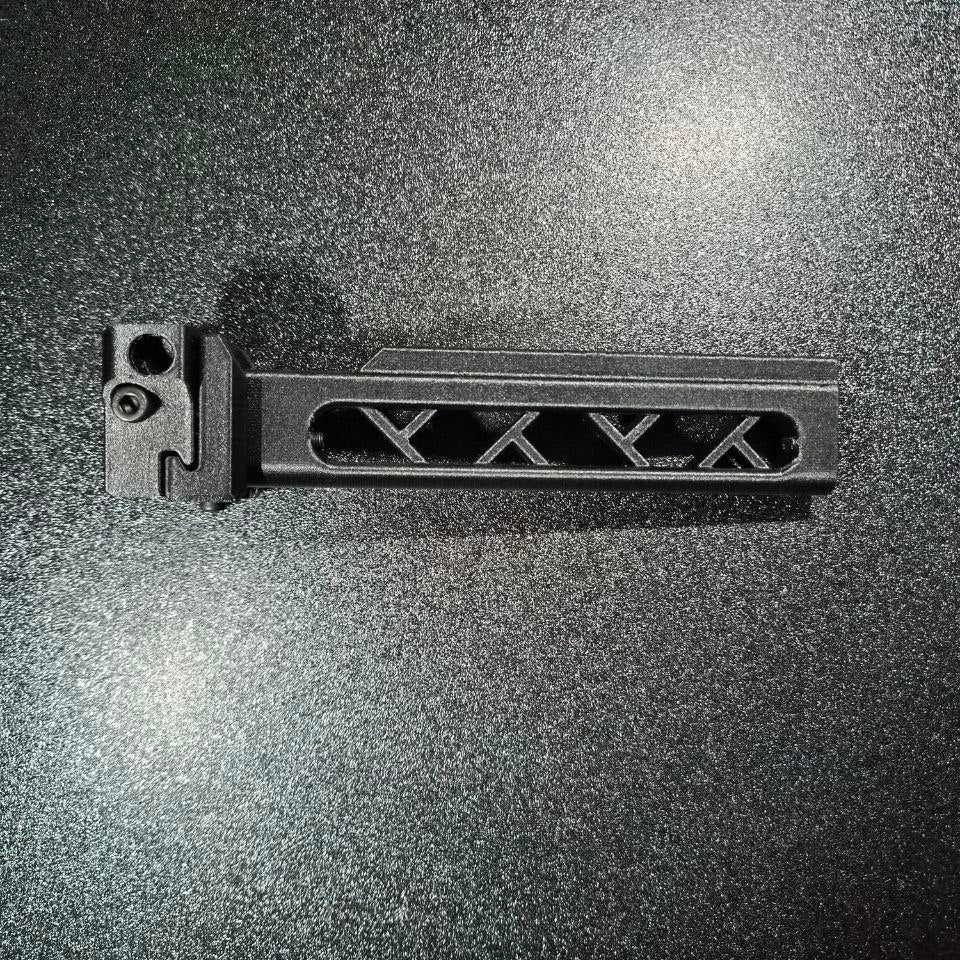 Carbon Fiber Folding Skeletonized Picatinny Stock Tube Adapter